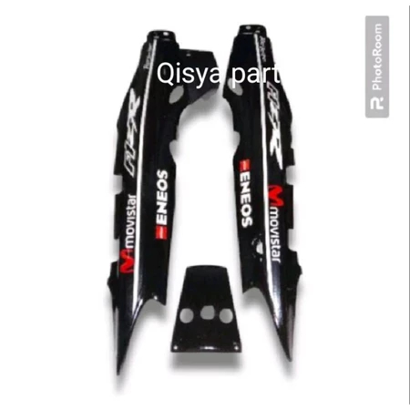 COVER BODY BELAKANG FIZ R WARNA HITAM STRIPING MOVISTAR