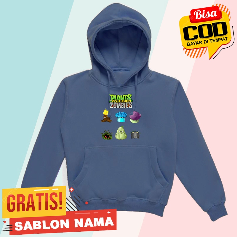 Jaket Hoodie Anak Motif Plant Vs Zombies Pvz-Fusion - Hoodie Anak Laki Laki - Perempuan