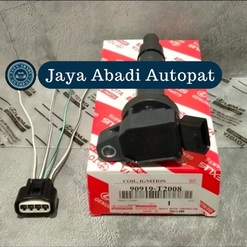 COIL/KOIL INGNITION INNOVA HILUX REBORN FORTUNER BENSIN SOKET KOIL 90919-T2008 ORI