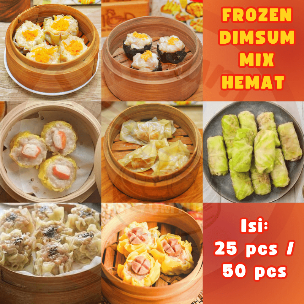 

Dimsum Bu Yanti Varian PAKET MIX DIMSUM HEMAT FROZEN Dimsum Murah Premium Dim sum Halal - Isi 25 pcs