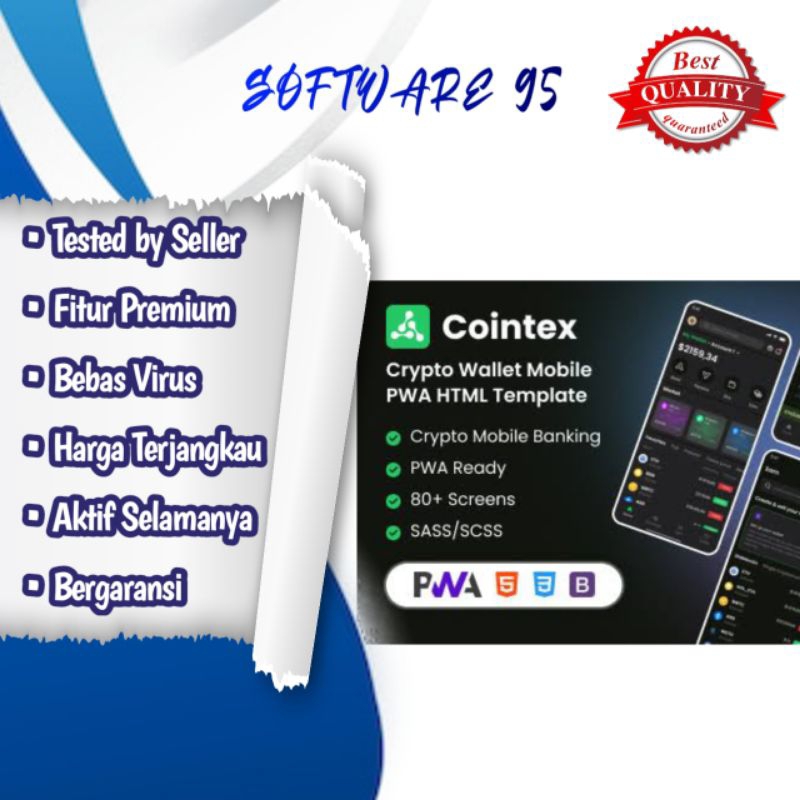Cointex - Crypto Wallet Mobile PWA HTML Template