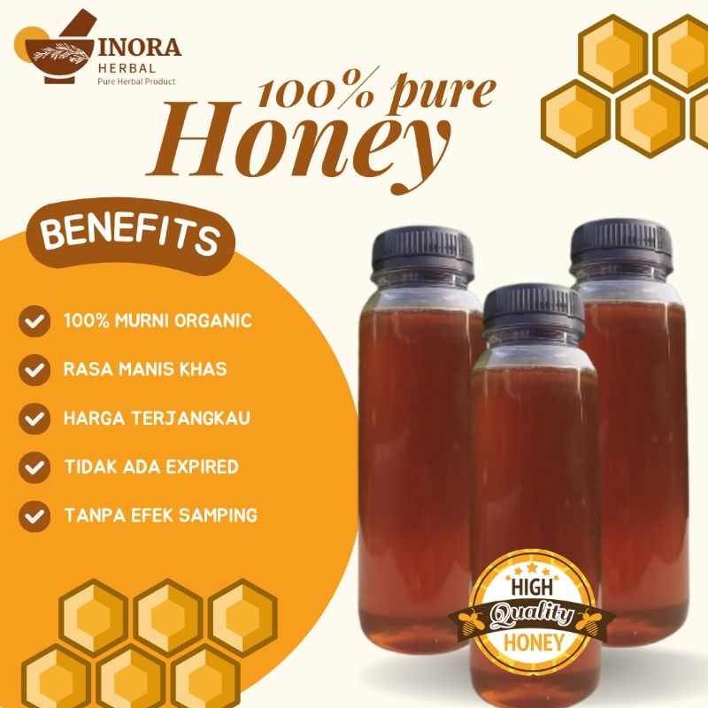 

Madu Murni Lebah Budidaya Full Nektar 250ml