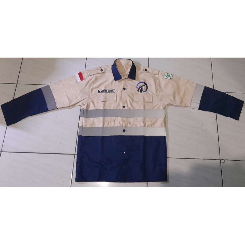 BISA COD  WEARPACK ATASAN PRIA / wearpack atasan safety / baju proyek / seragam bengkel / seragam op
