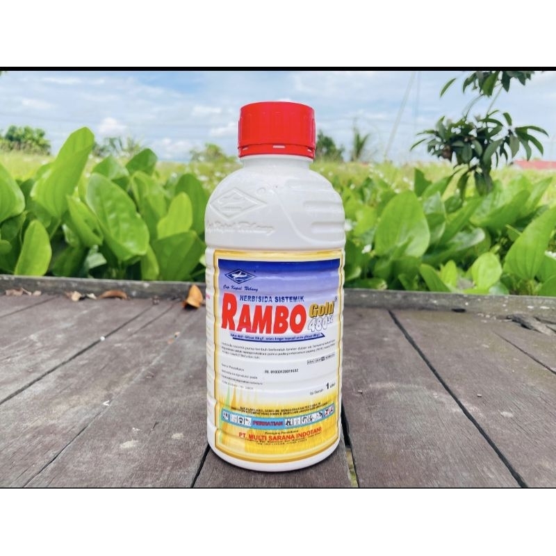 herbisida Rambo Gold 480sl 1 liter obat kuning obat pembasmi rumput racun rumput