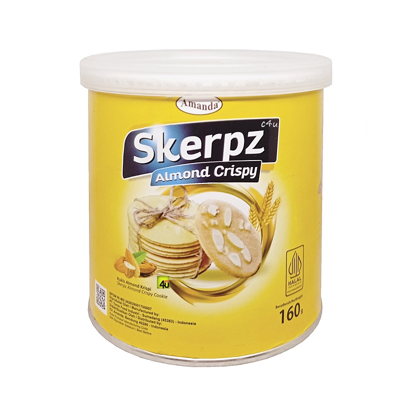

Amanda SKERPZ - Almond Crispy Cookie - 160g Tube