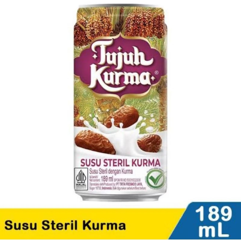 

Susu Steril Tujuh Kurma 189ml - Susu Tujuh Kurma