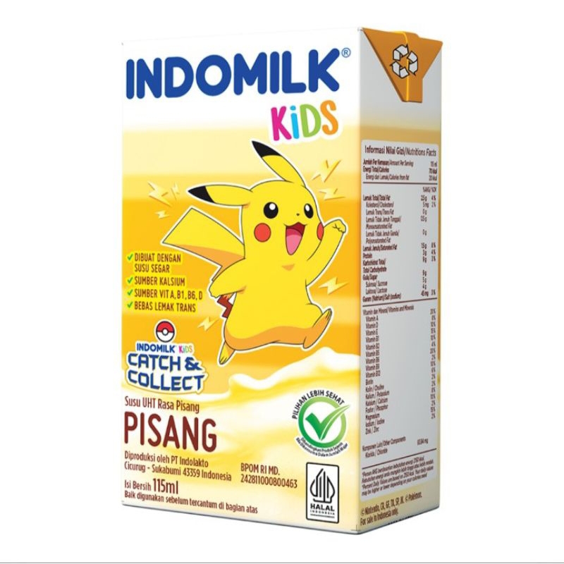 

Indomilk Kids Susu UHT Rasa Pisang 115 ml