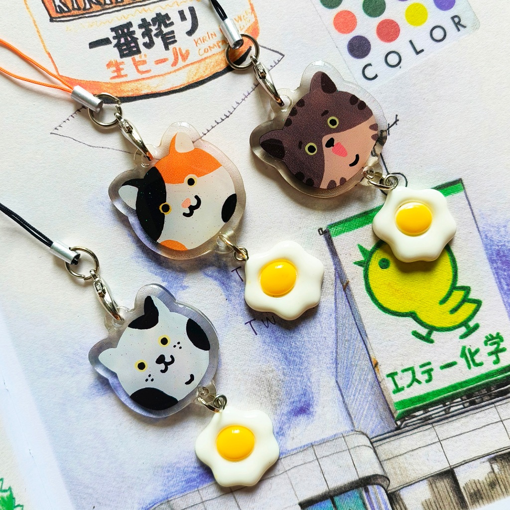 Sad Cat Club (1) Phone Charm