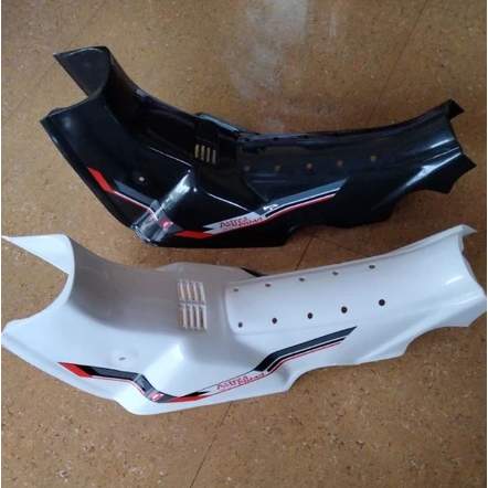 Ready Legshield Sayap Tengah Honda Astrea PRIMA - Dek Legsil Leghsil Putih Hitam Prima