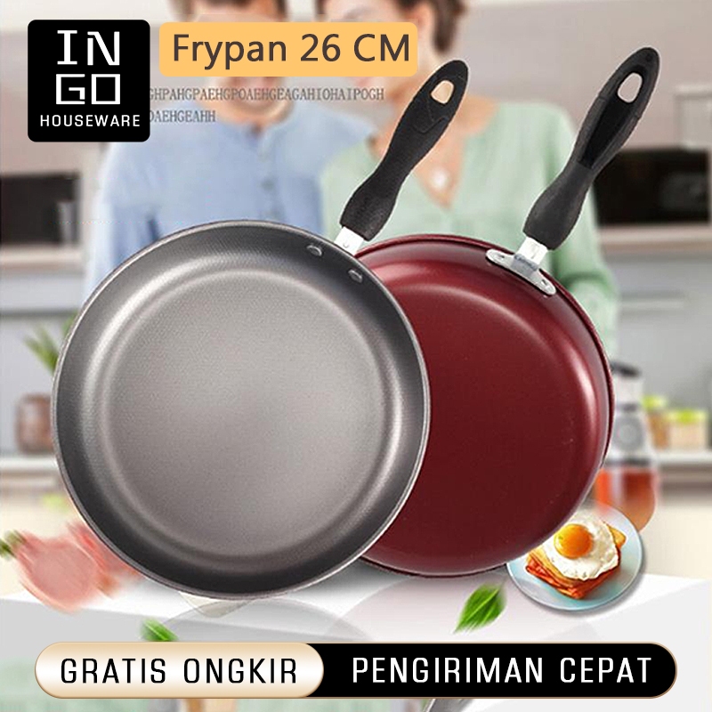 Wajan Penggorengan Anti lengket 26CM Wajan Penggorengan Anti Lengket Batu Medis Serbaguna
