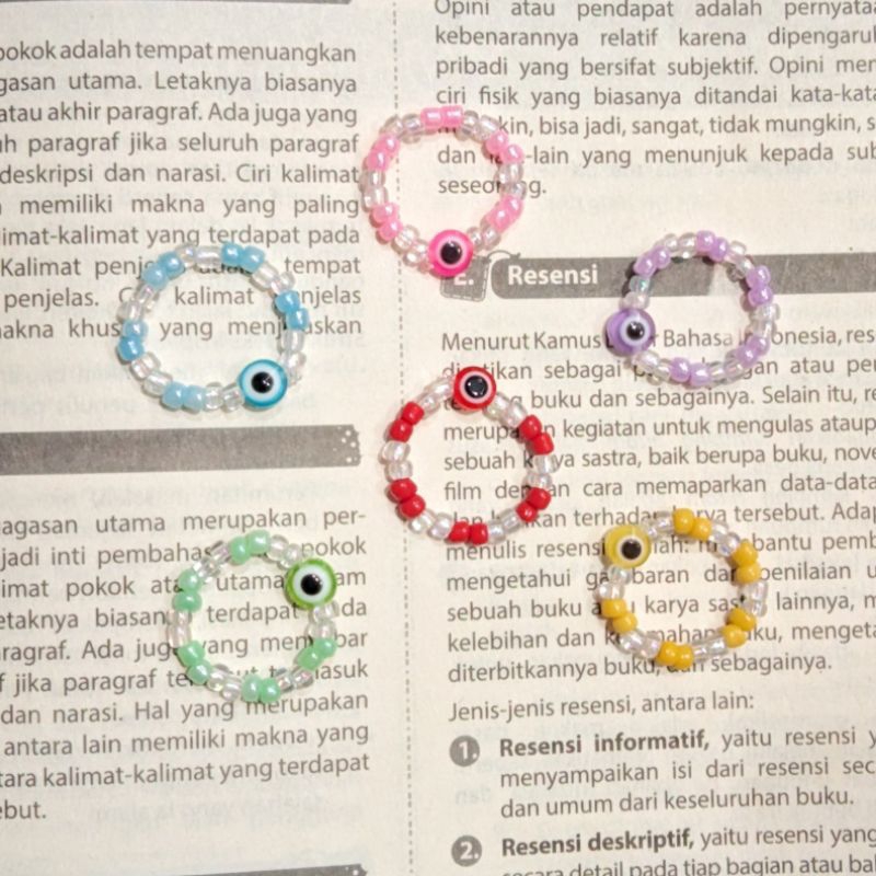 Cincin Manik Evil Eye Evil Eye Beads Ring Cincin Manik Beads Ring