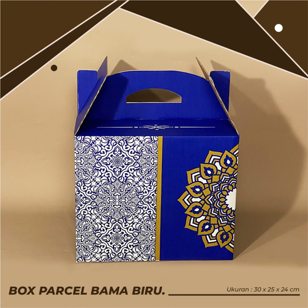 

BOX BAMA BIRU JINJING PARCEL IDUL FITRI 30 x 25 x 24 cm- BOX PARCEL LEBARAN/ Hampers idul fitriCEL BAMA BIRU JINJING 28 x 28 x 34 cm - Box Parcel Batik Hijau/Box Parcel sembako/BoxParsel
