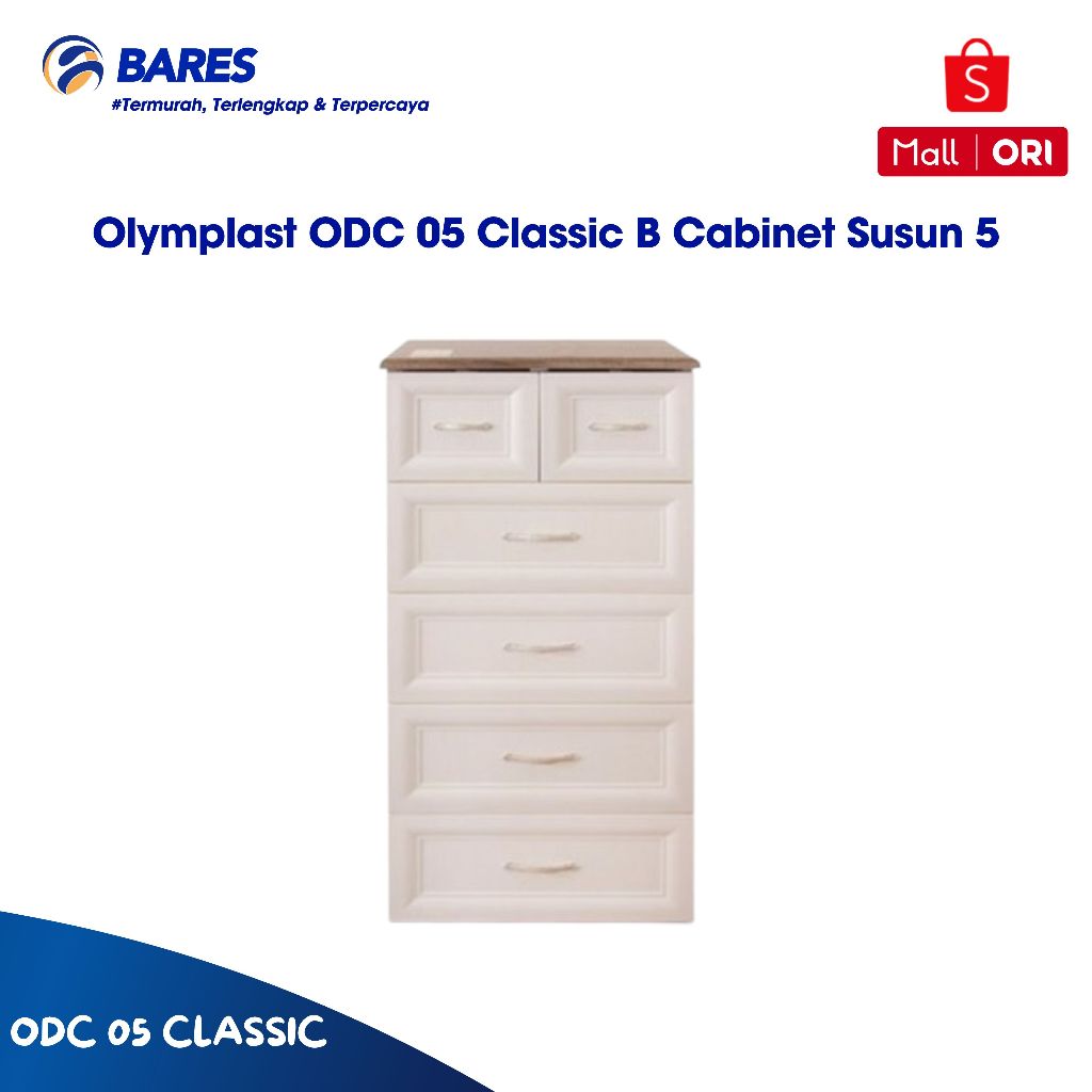 Olymplast ODC 05 Classic B Lemari Plastik Laci Cabinet Susun 5