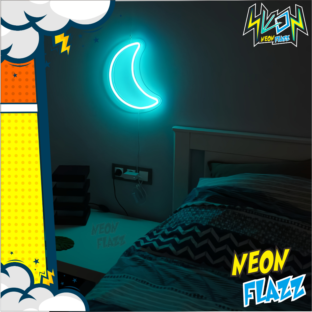 Lampu Tidur LED Neon Aesthetic Estetik Hiasan Lampu Kamar Aneka Bentuk