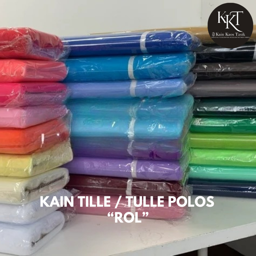 Kain Tile Polos Premium | Kain Kebaya Halus Stretch untuk Pesta, Dekorasi, dan Gaun Elegan