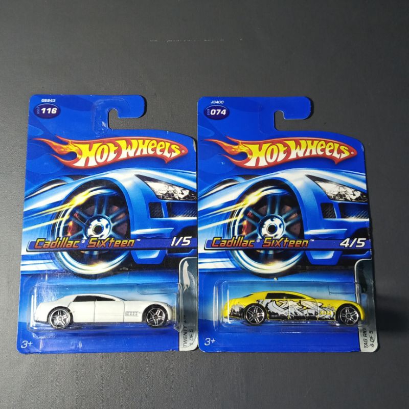 HOT WHEELS CADILLAC SIXTEEN 16 BLUECARD 2005 ( JAGOAN BALAP )