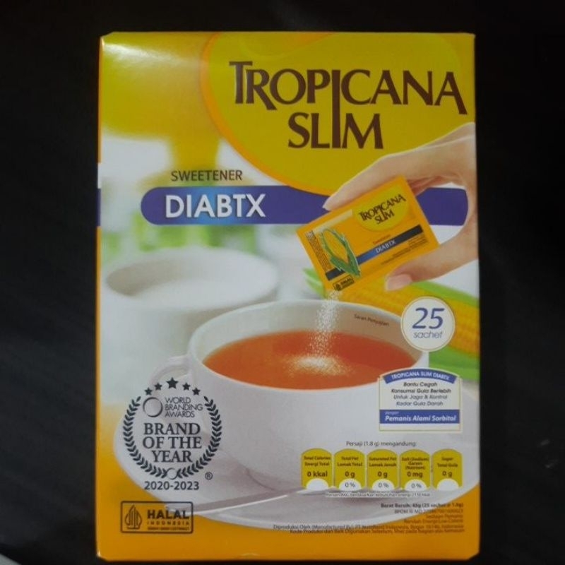 

Tropicana slim Diabtx kemasan 25 sachet