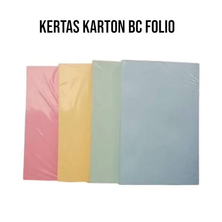 

Kertas karton bc warna F4 / kertas bc karton manila Folio (100 lembar)