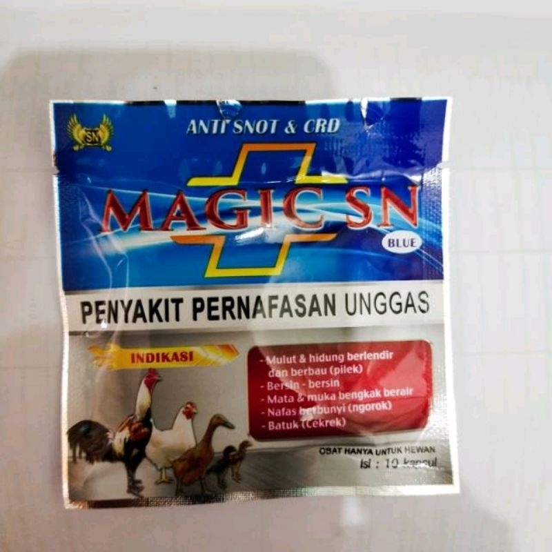 MAGIC SN BIRU SACHET SASANA NGAPAK OBAT SNOT CDR PERNAPASAN AYAM PILEK NGOROK