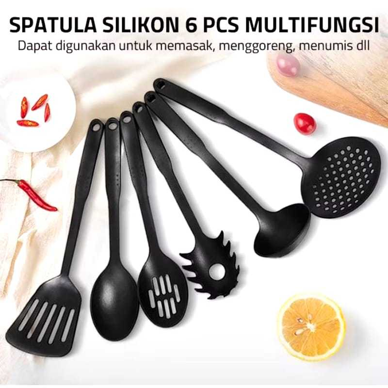 Alat Perlengkapan Masakan Dapur Serbaguna/Spatula Set 6in1/Alat Spatula Masak Dapur, Peralatan Dapur