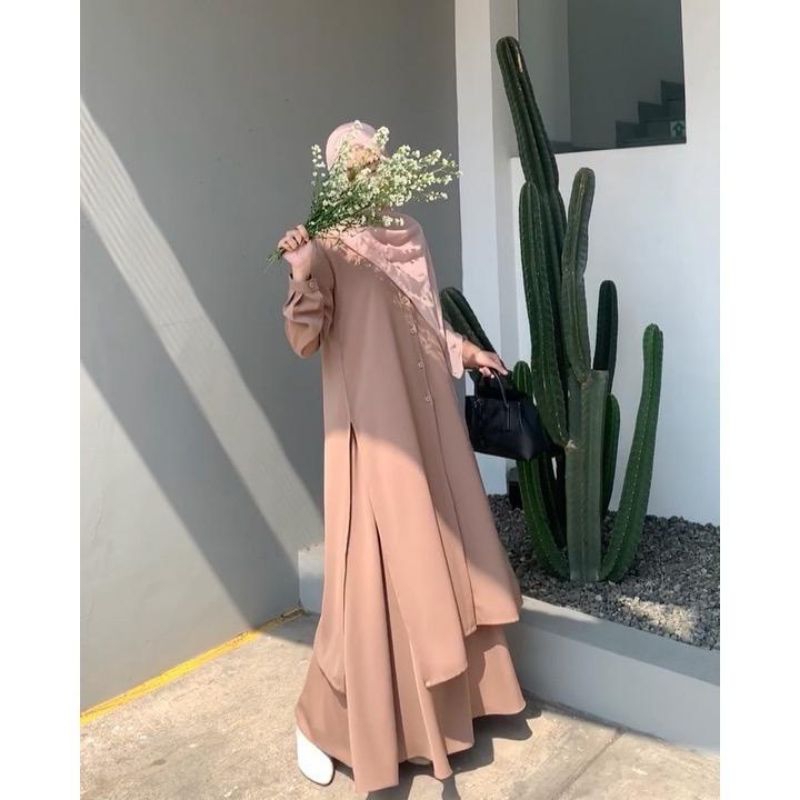 baju dan rok wanita 1 one set rok dan atasan hanum Baju Setelan Wanita Kekinian