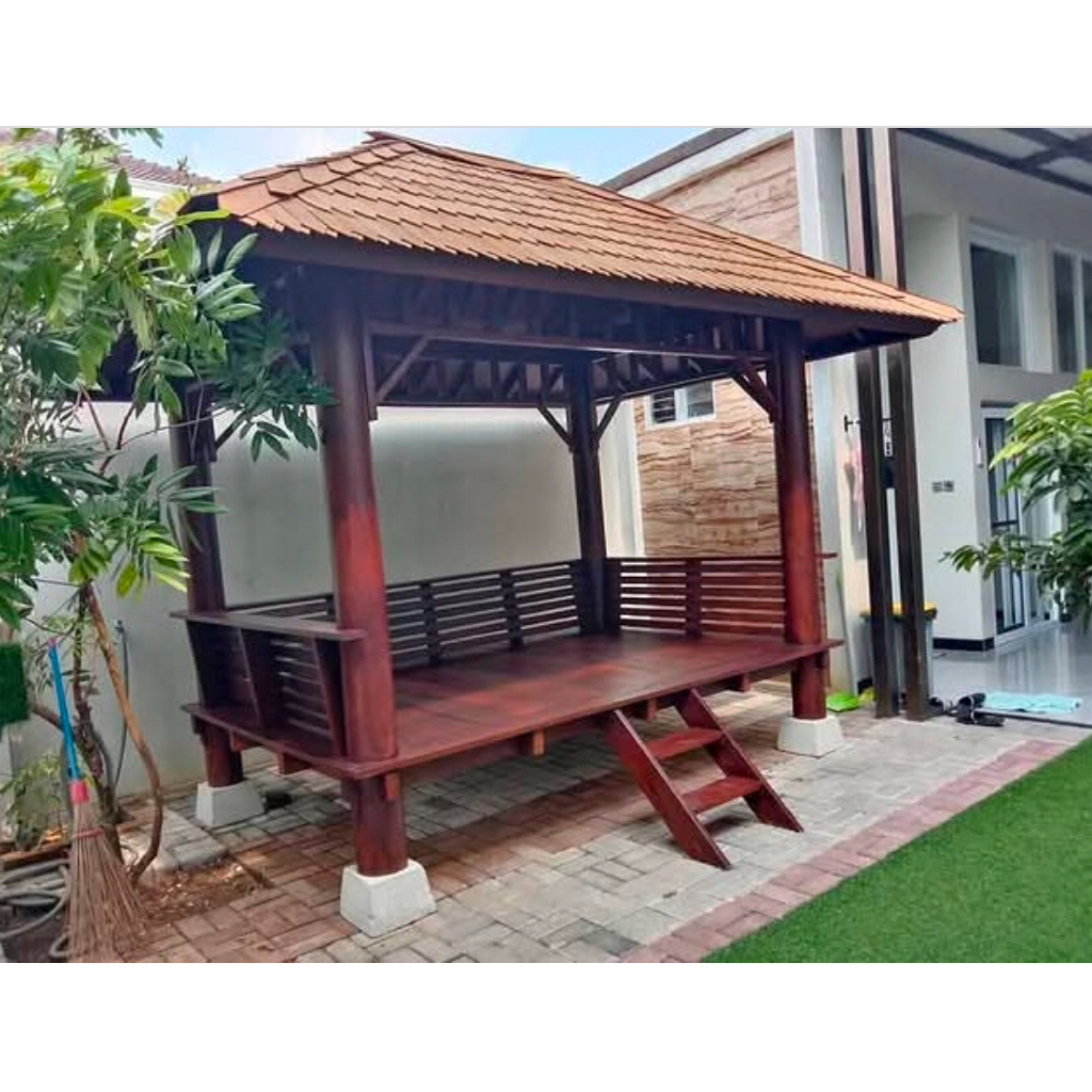 gazebo minimalis murah | gazebo jepara | gazebo kayu