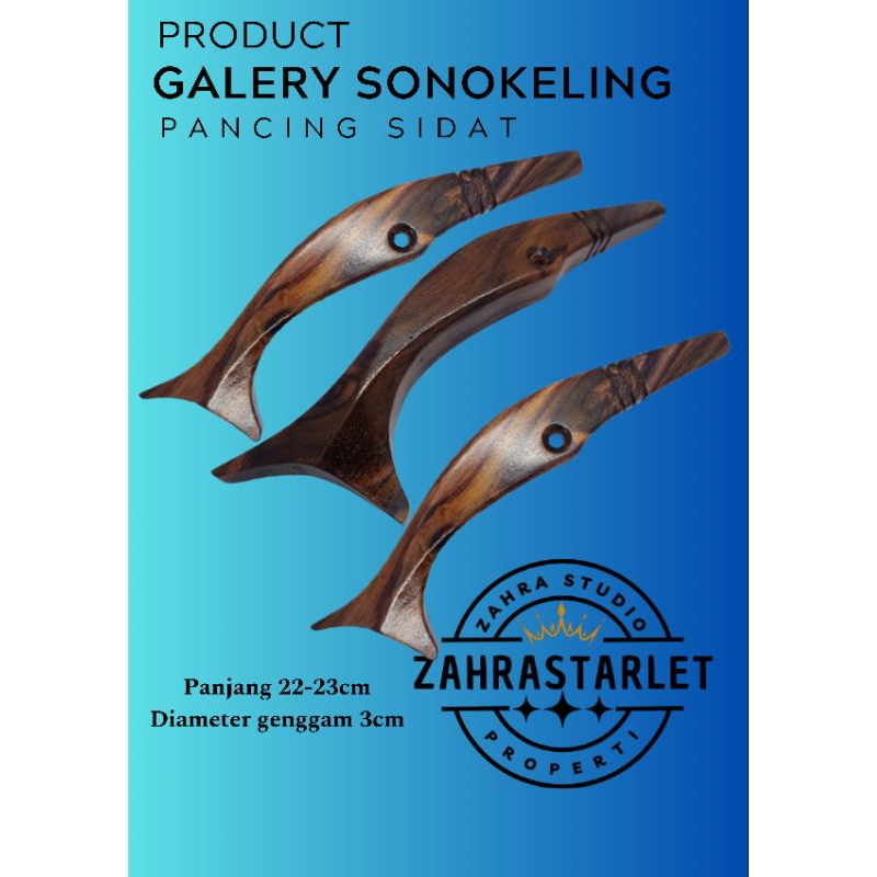 Pahul Joran Timbang Karakter Bahan Kayu SONOKELING