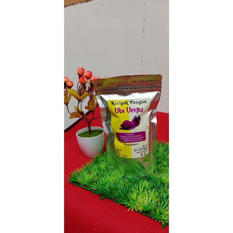 

keripik pangsit ubi ungu silver100gr termurah