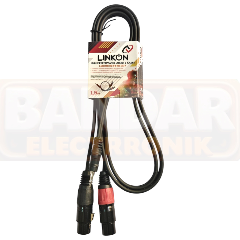 KABEL AUDIO 2 SOCKET CANON TO JEK MINI STEREO