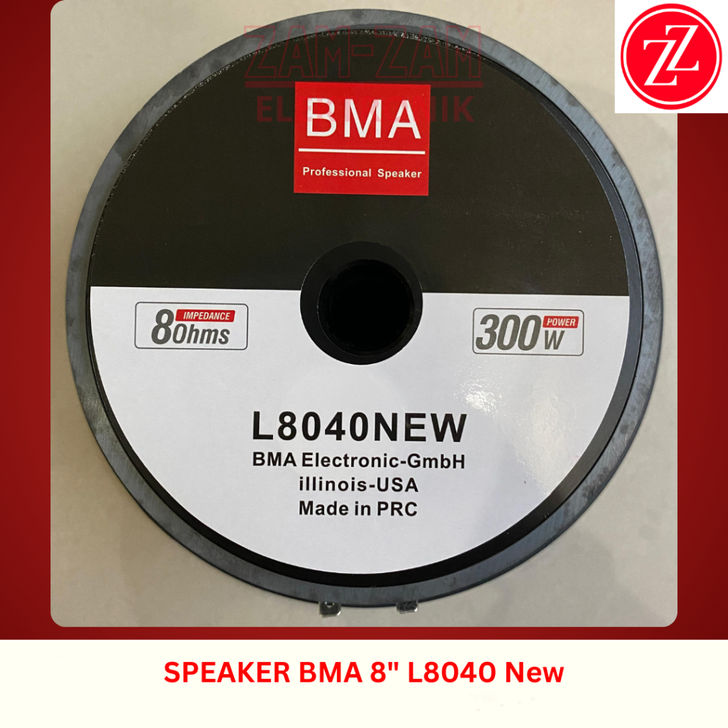 Speaker BMA 8 inch L8040 Speaker Komponen