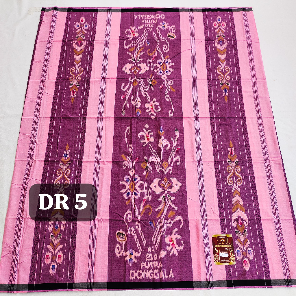 SARUNG BRAND DONGGALA ASLI SONGKET MOTIF MGT SUTRA DUBAI RAYON PINK HIJAU ABU HITAM KUNING MARUN ORE