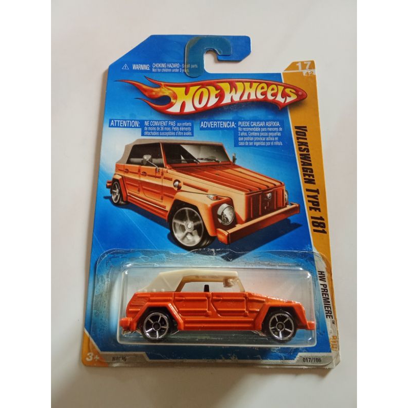 Hotwheels VW Safari vw camat orange VW type 181