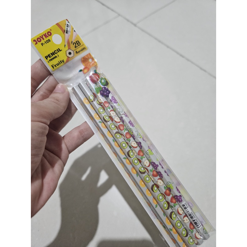 

PENCIL PENSIL JOYKO 2B FRUITY SET 4PCS P-109