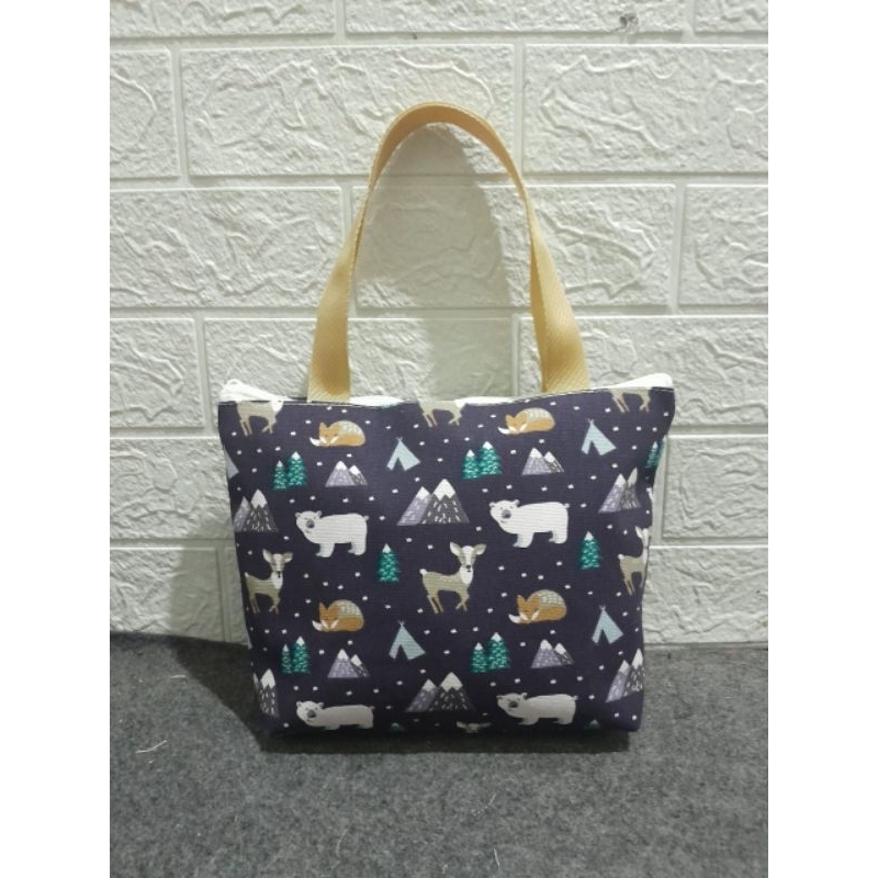 handbag mini souvenir totebag mini tas jinjing kanvas