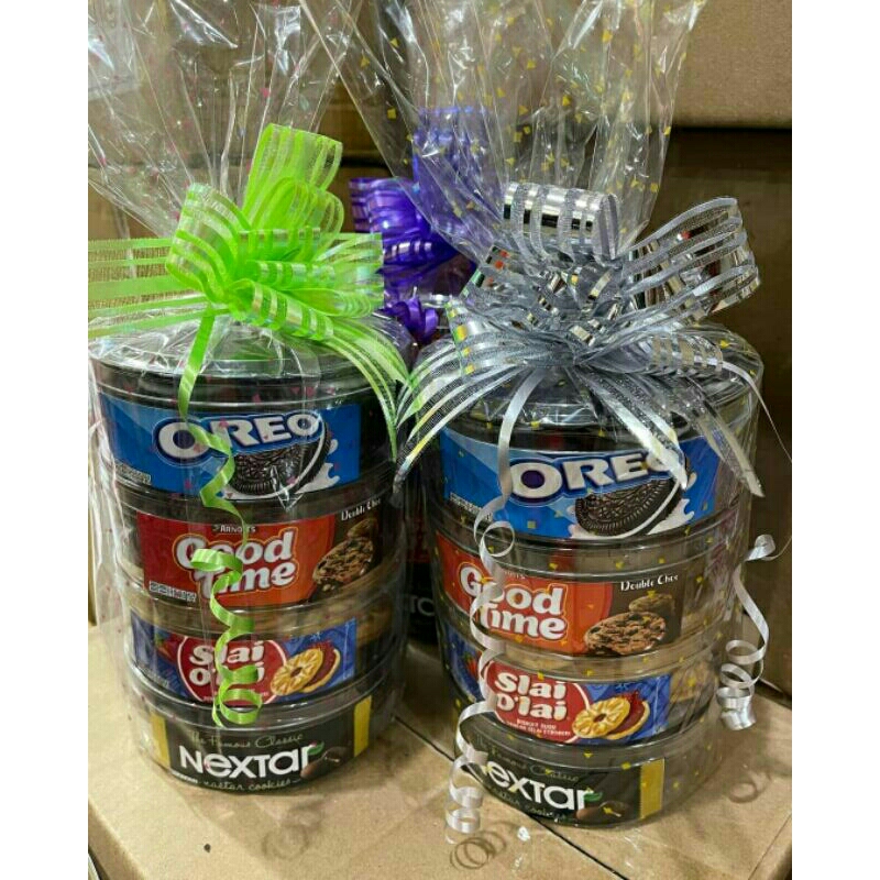 

HAMPERS KUE KERING BISKUIT OREO GOODTIME NEXTAR SLAI O'LAI