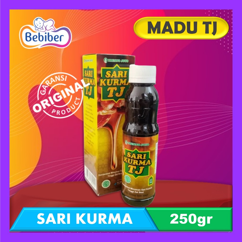 

Tj Sari Kurma 250gr - Kurma Arab Asli untuk Stamina & Daya Tahan Tubuh - Madu TJ Kurma - Bebiber