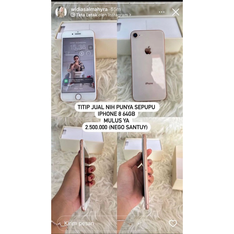 Iphone 8 secound 64gb only smartfren