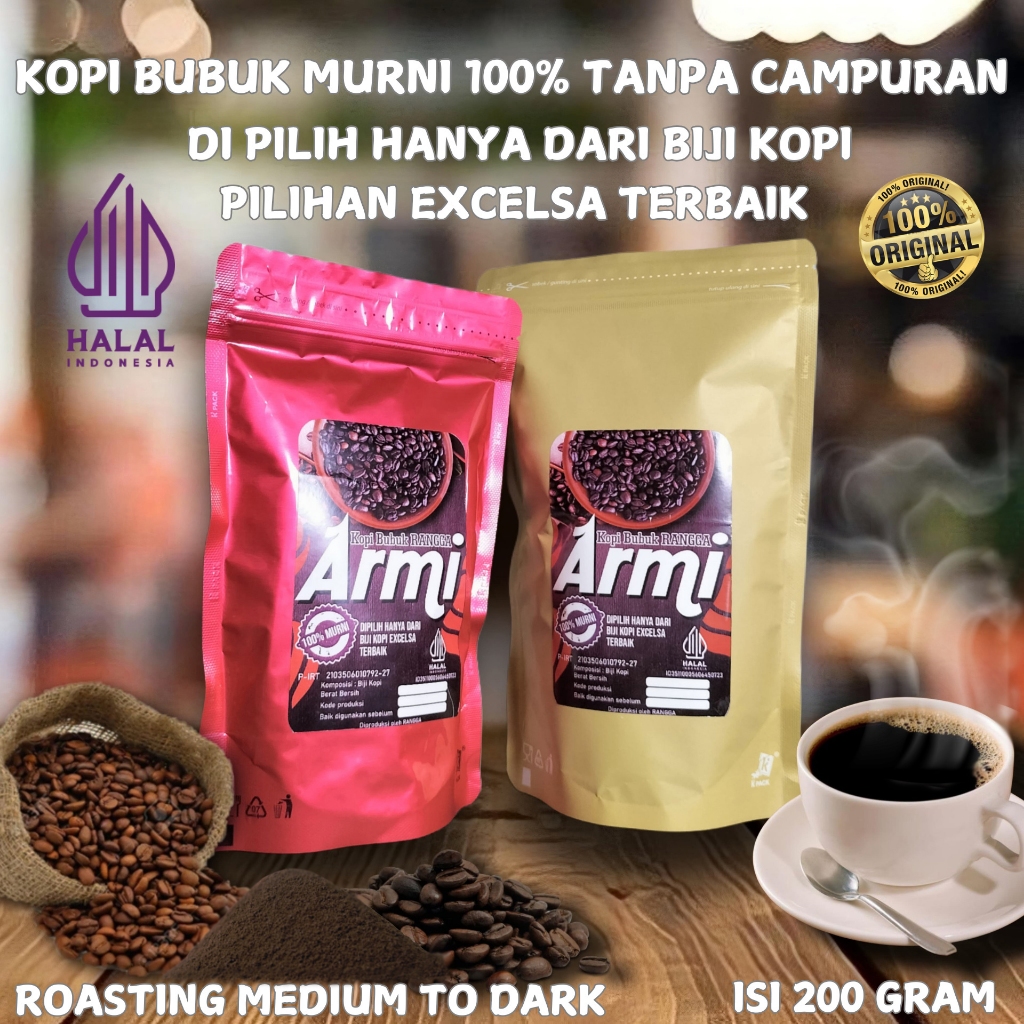 

Kopi Armi Kopi bubuk murni 100% tanpa campuran