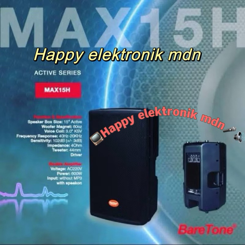 Baretone Speaker Aktif Baretone MAX 15 H Baretone Original Speaker Baretone 15 inch Active BARETONE 