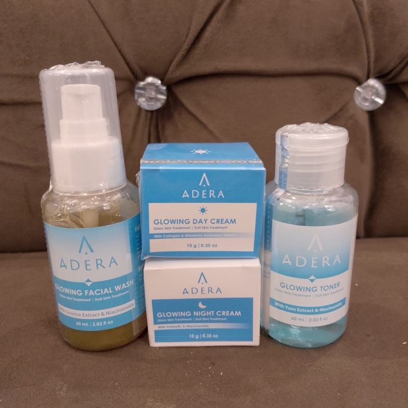 Cream wajah putih glowing ADERA cosmetic original udah BPOM, aman bisa pake remaja, bumil dan busui
