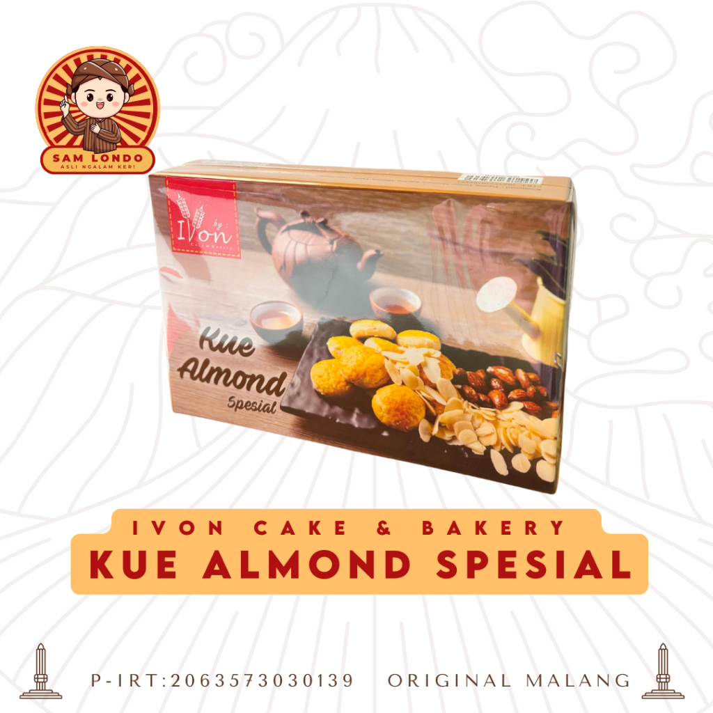 

Ivon Kue Almond Spesial Asli Malang - 500g