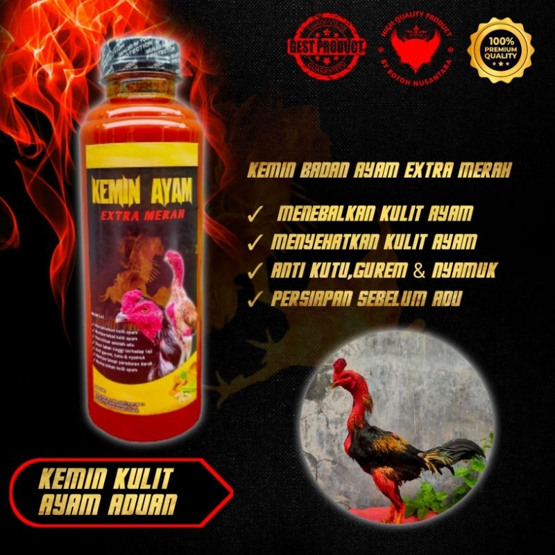 Kemin Ayam Extra Merah Kulit Ayam Tebal Dan Merah Merona 250ml.