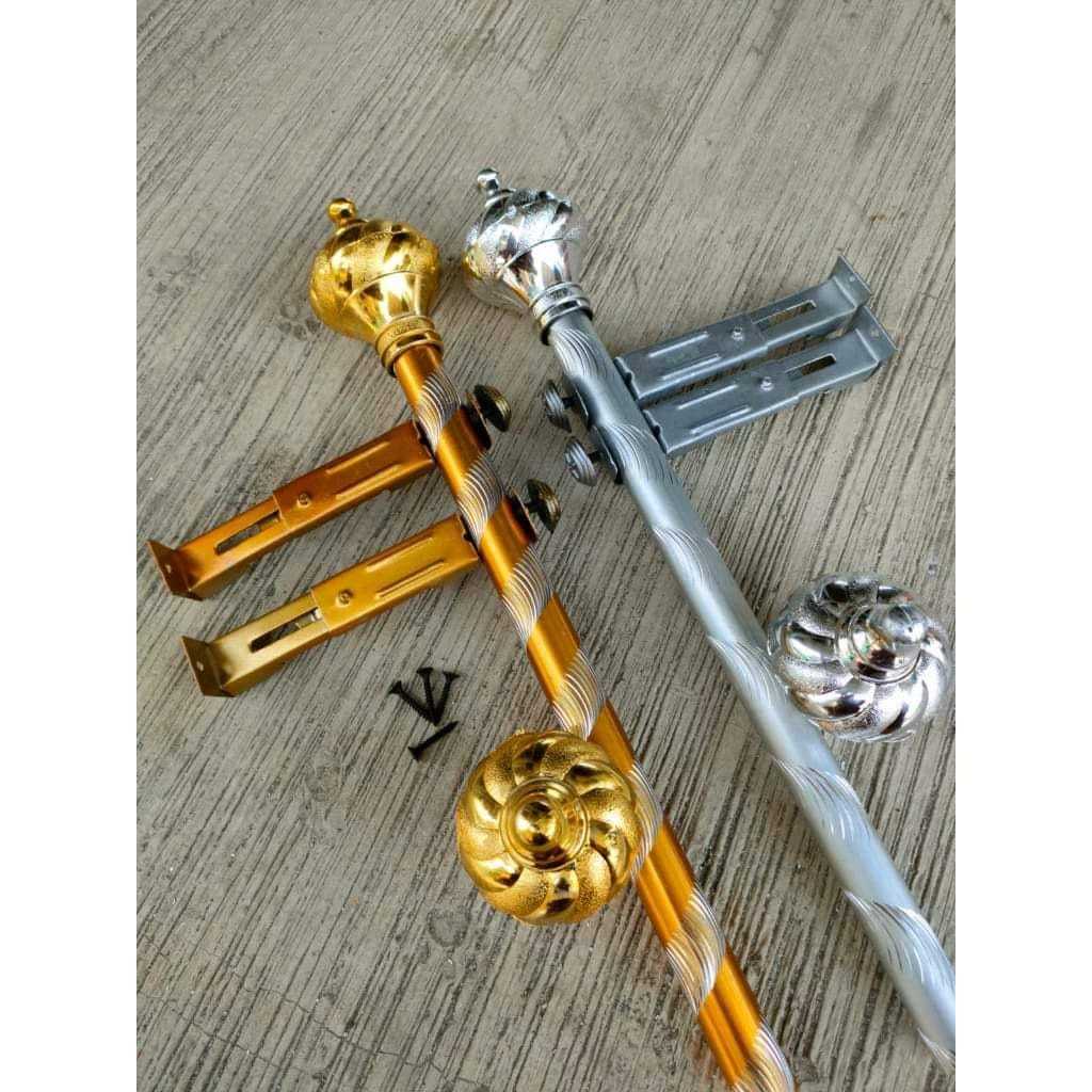 Besi Gorden-Tiang Gorden/ Batang Gorden Full Set,Batang Gorden/Hordeng/ Minimalis Murah