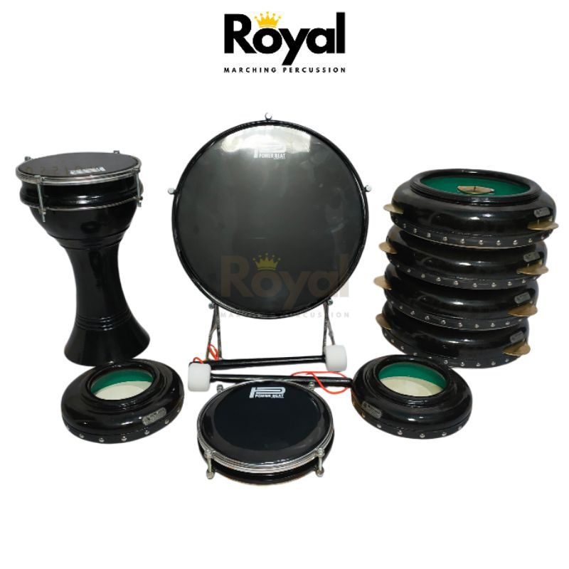Rebana Hadroh 1 Set Lengkap Alat Hadroh Full Set Standar Darbuka Kayu
