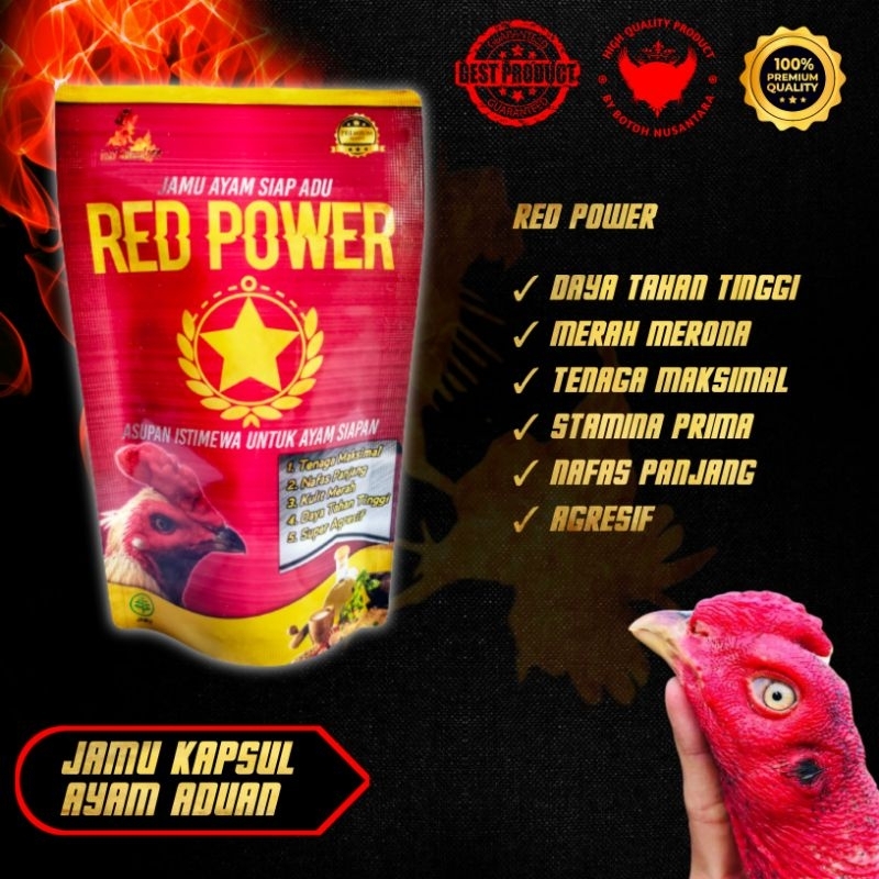 Red Power Vip Doping Untuk Ayam Siap Adu Super Agresif Kualitas Istimewa.