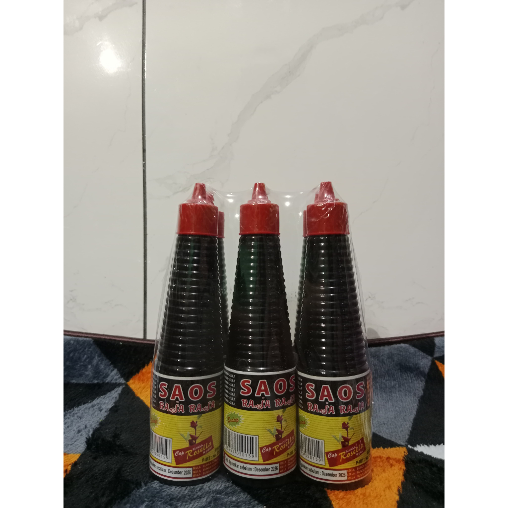 

Saos Raja Rasa cap bunga Rosella 150ml paket hemat 6 botol