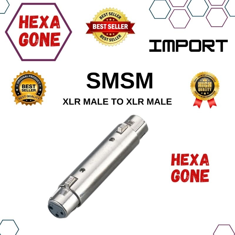 Jack converter XLR Female to XLR Female