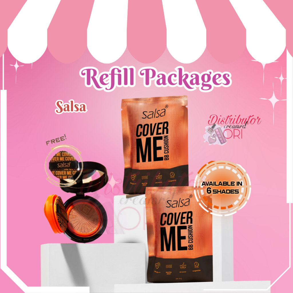 SALSA Cover Me BB Cushion Refill - Semi Matte with Red Algae Niacinamide & Centella Smooth Medium Co