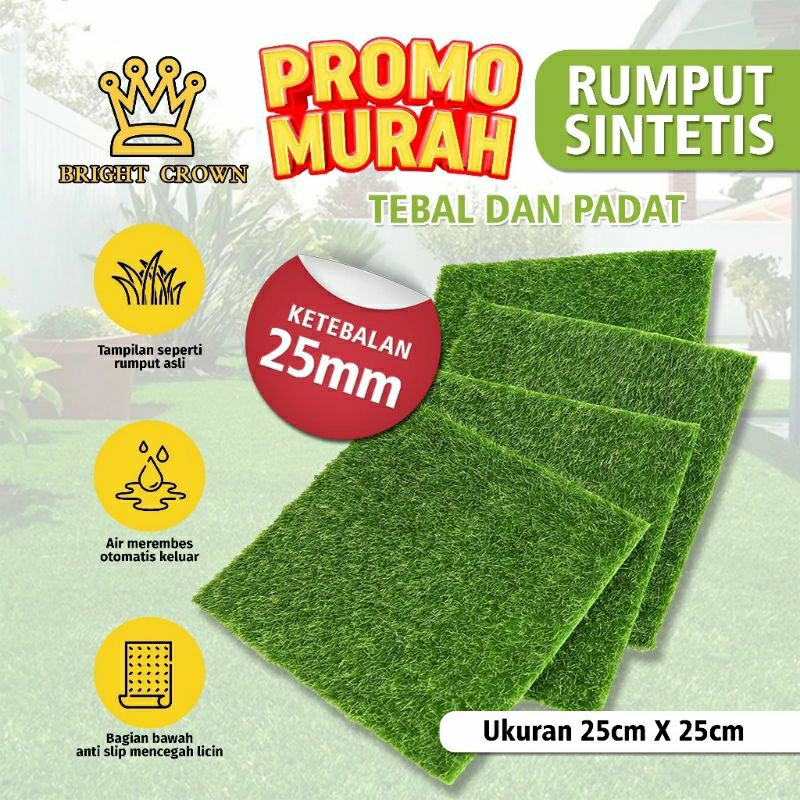 Rumput Sintesis Swiss 25cm x 25cm