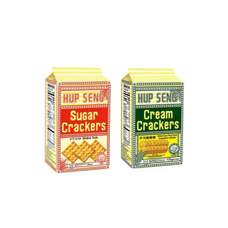 

HUP SENG Mini Cream Crackers & Sugar 125 Gram (khusus Kota Batam)